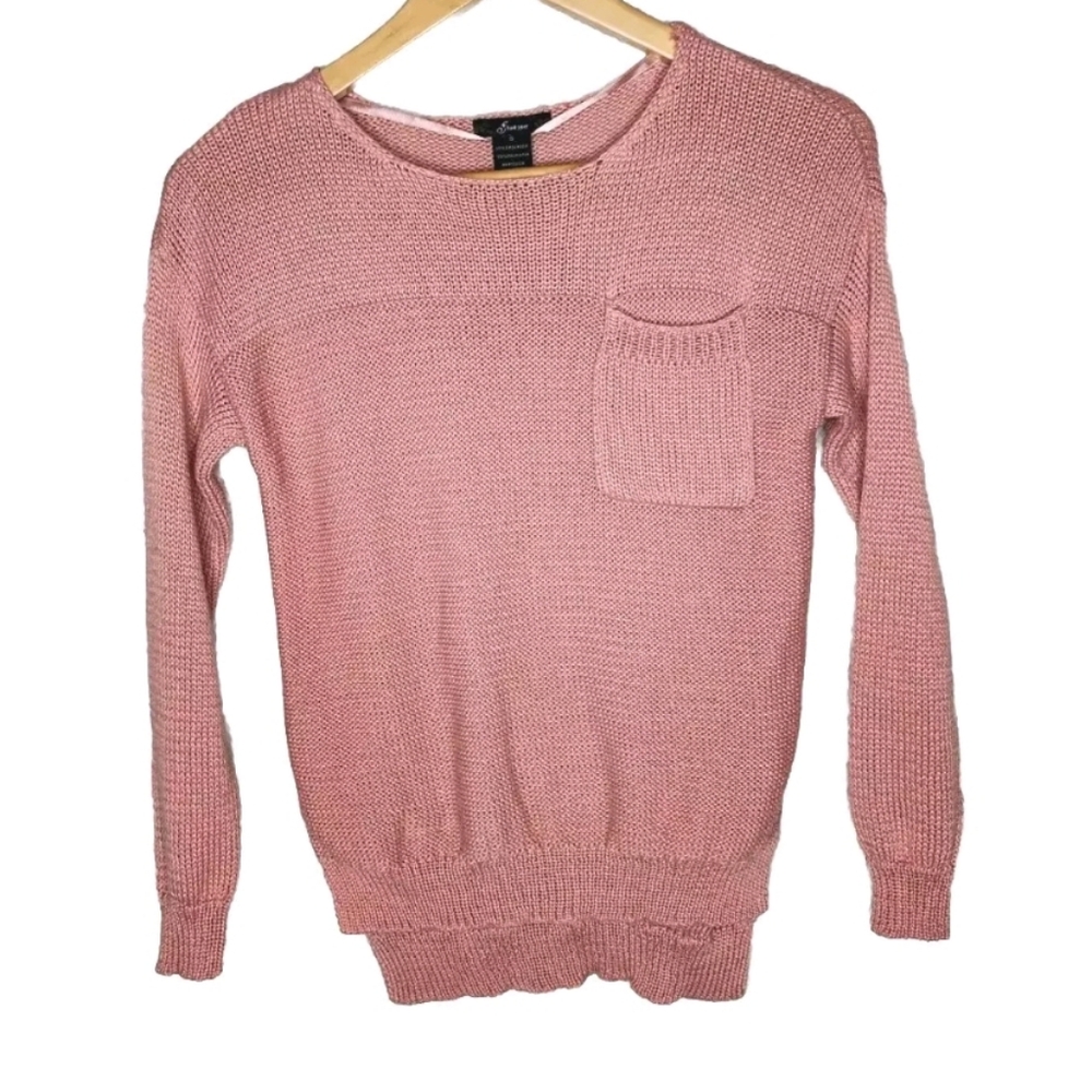 Finesse Pullover Sweater in Salmon Size S